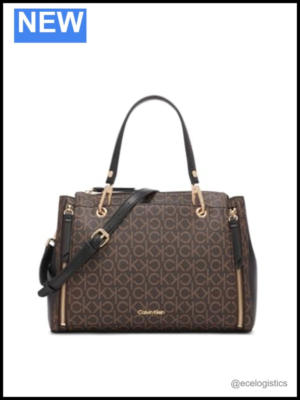 Vegan Leather Satchel Handbag with Adjustable Strap, Women's Designer Bag